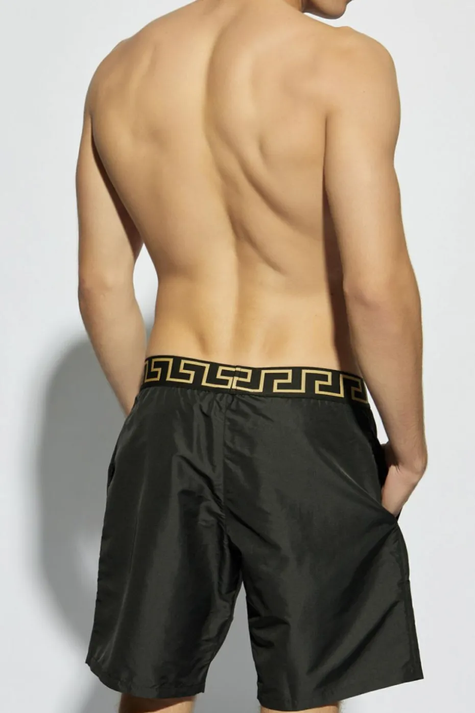 Versace CZARNY Szorty kąpielowe z logo