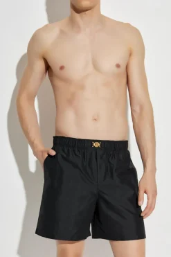 Versace CZARNY Szorty kąpielowe
