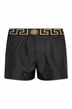 Versace CZARNY Szorty kąpielowe