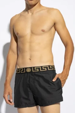 Versace CZARNY Szorty kąpielowe