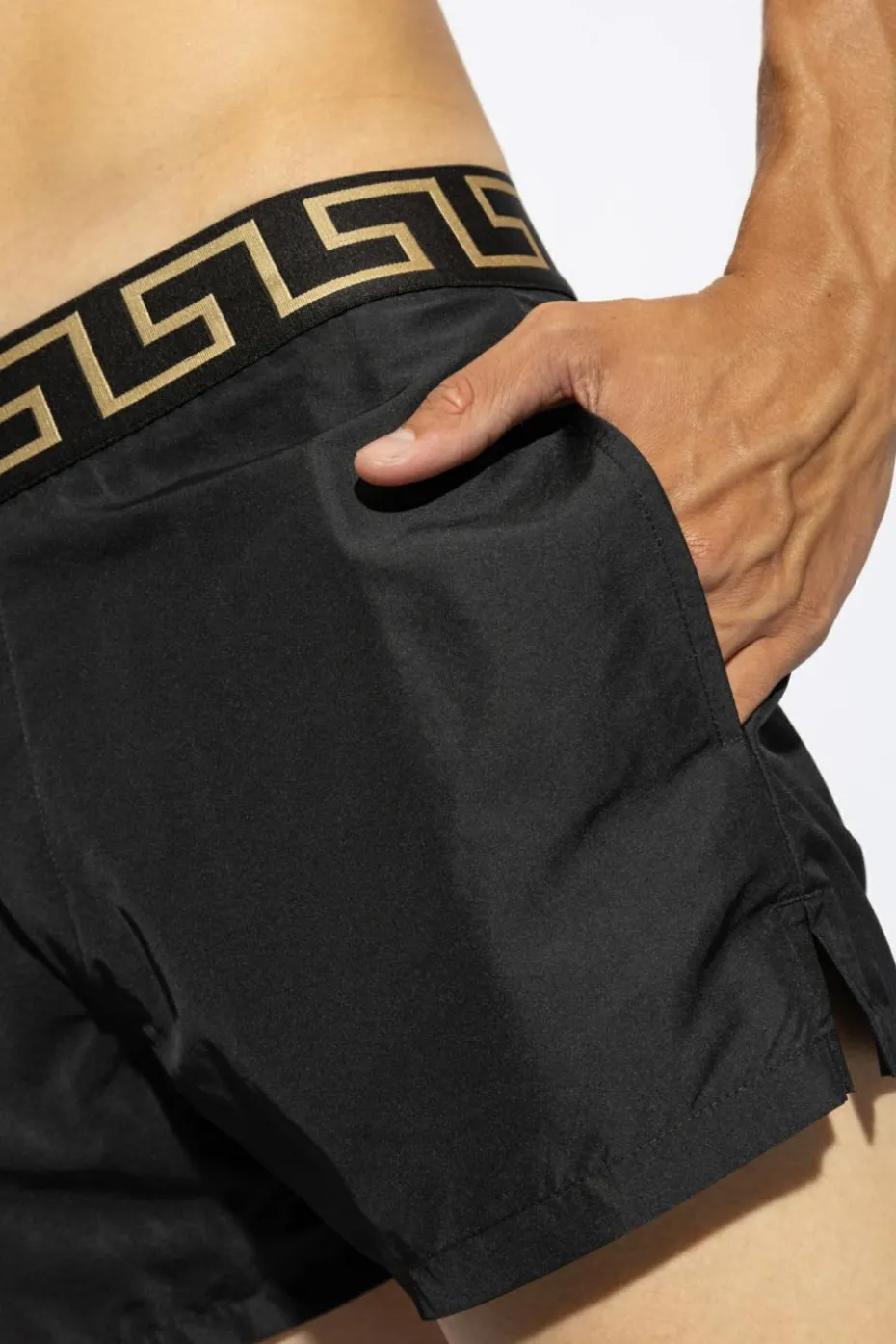 Versace CZARNY Szorty kąpielowe