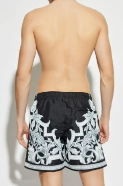Versace CZARNY Szorty kąpielowe