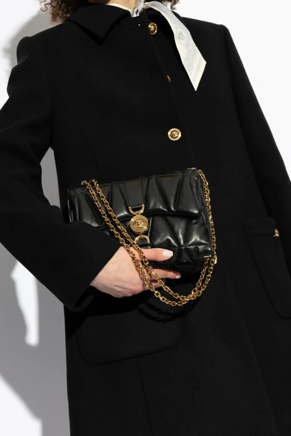 Versace CZARNY Torba na ramię `Kleio`