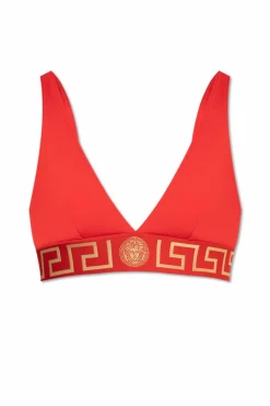 Versace CZERWONY Góra od kostiumu kąpielowego