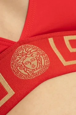 Versace CZERWONY Góra od kostiumu kąpielowego