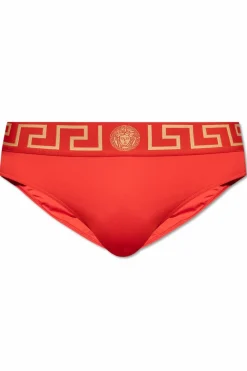Versace CZERWONY Slipy kąpielowe