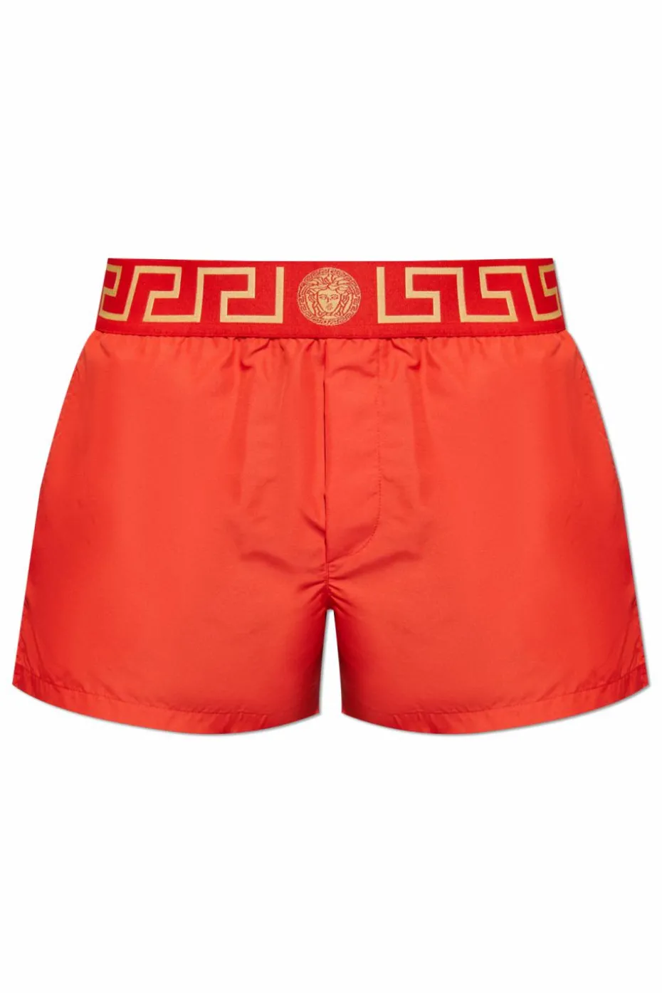 Versace CZERWONY Szorty kąpielowe z logo