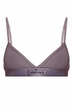 Versace FIOLETOWY Bawełniany biustonosz