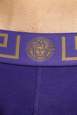 Versace FIOLETOWY Bawełniane slipy