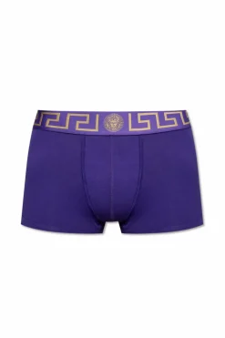 Versace FIOLETOWY Bawełniane bokserki