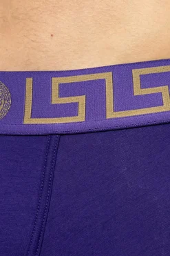 Versace FIOLETOWY Bawełniane bokserki