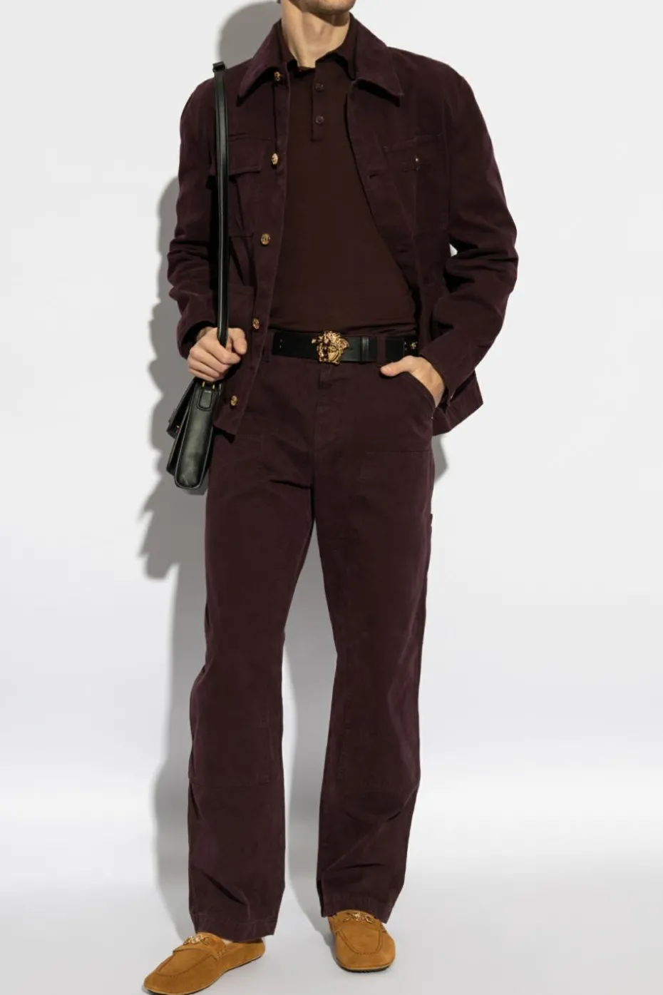 Versace FIOLETOWY Jeansy typu `cargo`