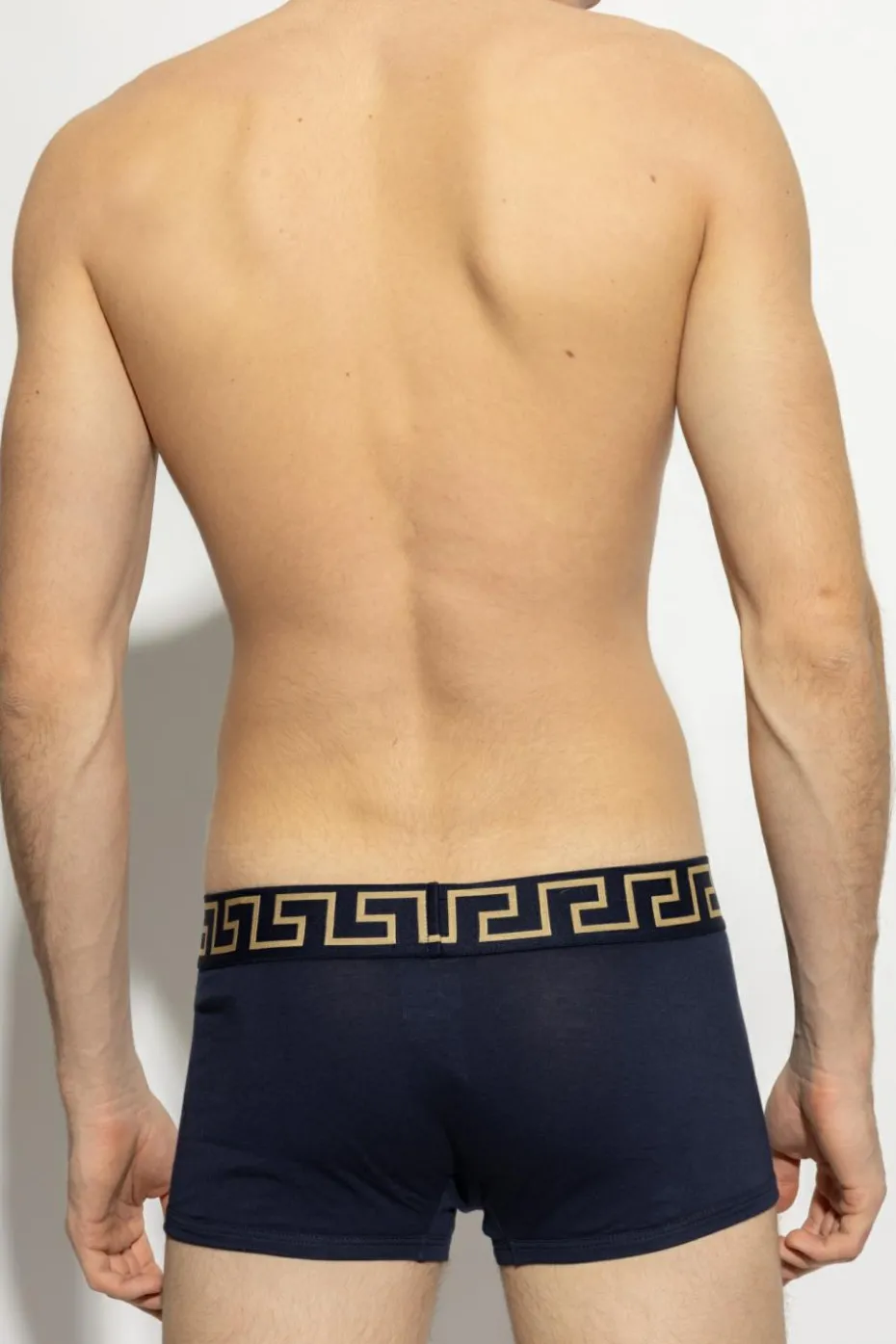 Versace GRANATOWY Bawełniane bokserki