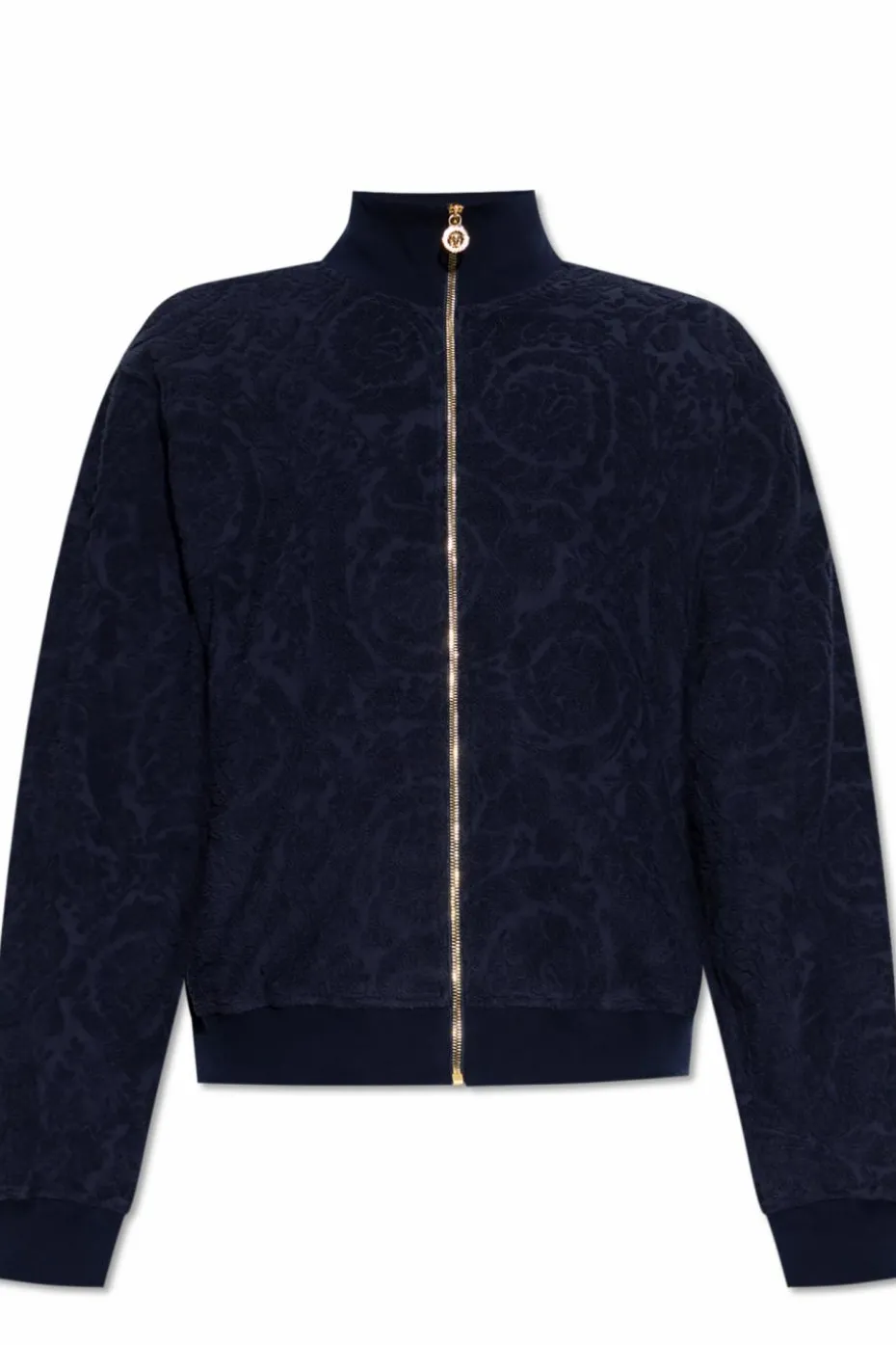 Versace GRANATOWY Bluza ze wzorem `Barocco`
