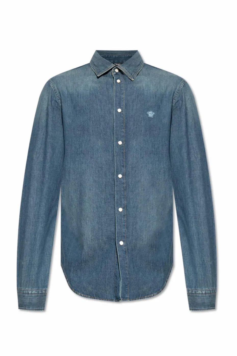 Versace GRANATOWY Jeansowa koszula