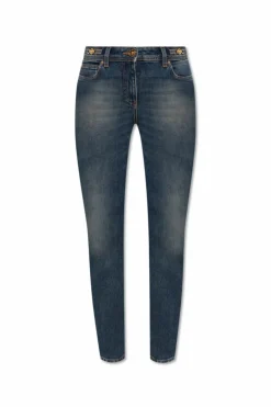 Versace GRANATOWY Jeansy ze zwężanymi nogawkami