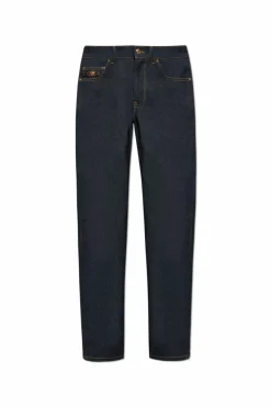 Versace GRANATOWY Jeansy ze zwężanymi nogawkami
