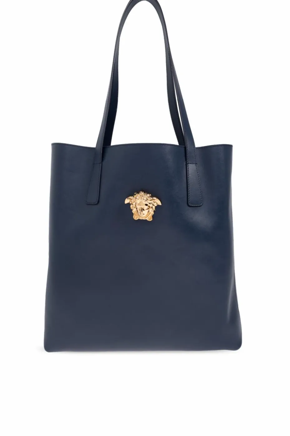 Versace GRANATOWY Skórzana torba typu `shopper`