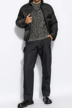 Versace GRANATOWY Spodnie typu `cargo`