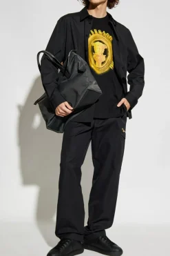 Versace GRANATOWY Spodnie typu `cargo`
