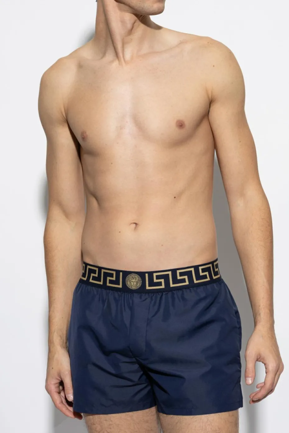 Versace GRANATOWY Szorty kąpielowe