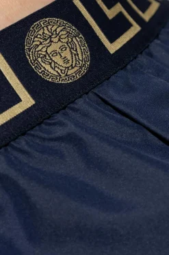 Versace GRANATOWY Szorty kąpielowe