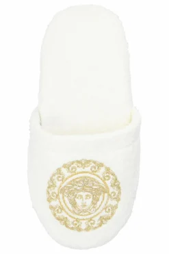 Versace Home BIAŁY Kapcie z logo