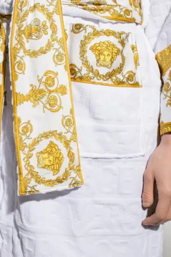 Versace Home BIAŁY Szlafrok z logo