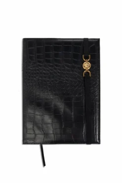 Versace Home CZARNY Notes w skórzanej okładce
