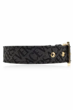 Versace Home CZARNY Obroża dla psa z nadrukiem `Barocco`