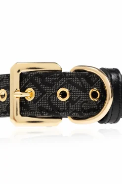 Versace Home CZARNY Obroża dla psa z nadrukiem `Barocco`