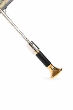 Versace Home CZARNY Parasol z nadrukiem `La Coupe Des Dieux`