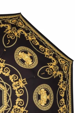 Versace Home CZARNY Parasol z nadrukiem `La Coupe Des Dieux`
