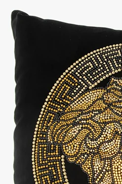 Versace Home CZARNY Poduszka z głową Meduzy