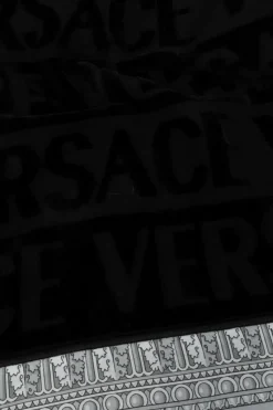 Versace Home CZARNY Ręcznik kąpielowy