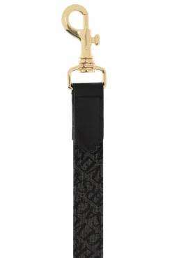 Versace Home CZARNY Smycz dla psa z nadrukiem `Barocco`