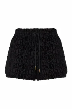 Versace Home CZARNY Szorty z logo