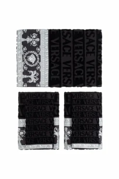 Versace Home CZARNY Zestaw pięciu ręczników