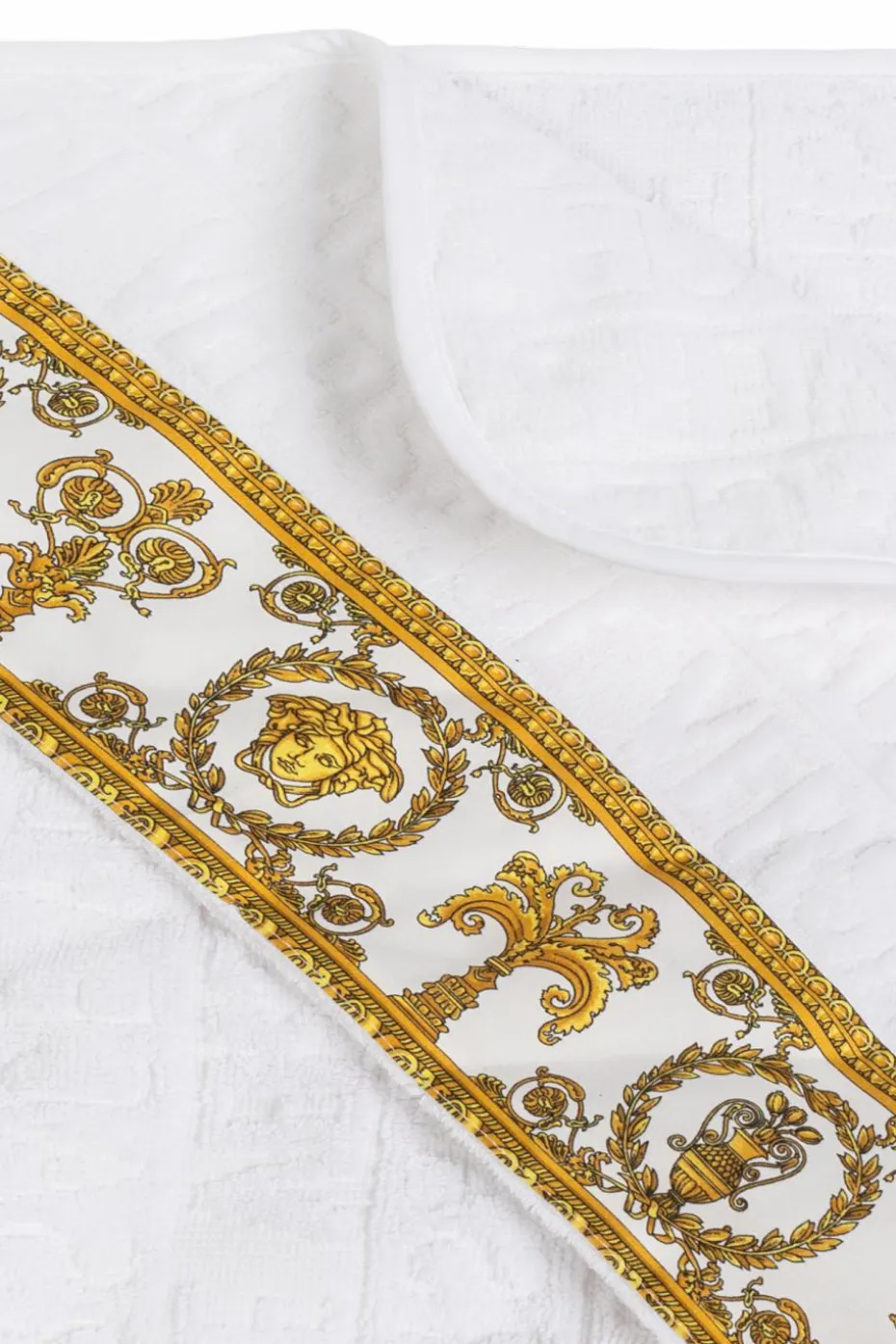 Versace Home Kids BIAŁY Dziecięcy ręcznik z kapturem