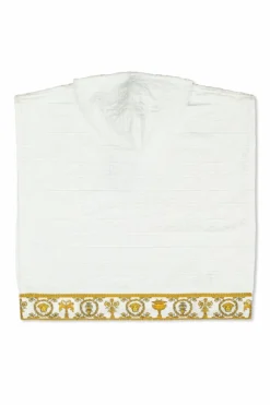 Versace Home Kids BIAŁY Ponczo z logo