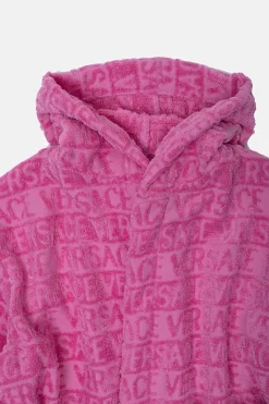 Versace Home Kids RÓŻOWY Szlafrok z kapturem