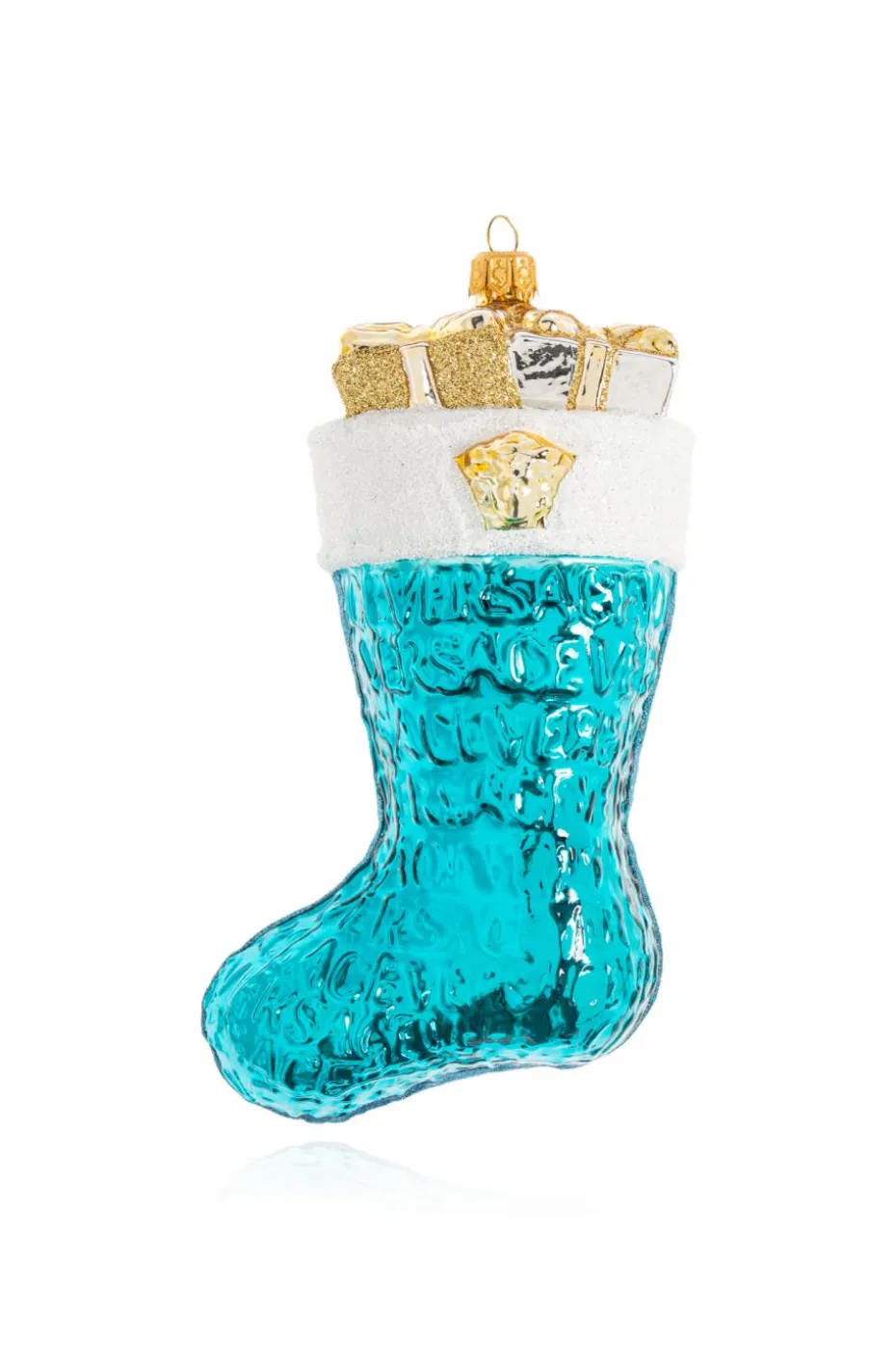Versace Home NIEBIESKI Ozdoba świąteczna wykończona połyskującym brokatem