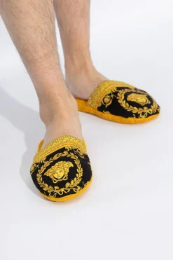 Versace Home POMARAŃCZOWY Bawełniane klapki