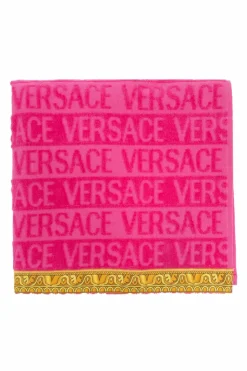 Versace Home RÓŻOWY Ręcznik z logo