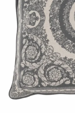 Versace Home SZARY Poduszka ze wzorem ‘Crete de Fleur’