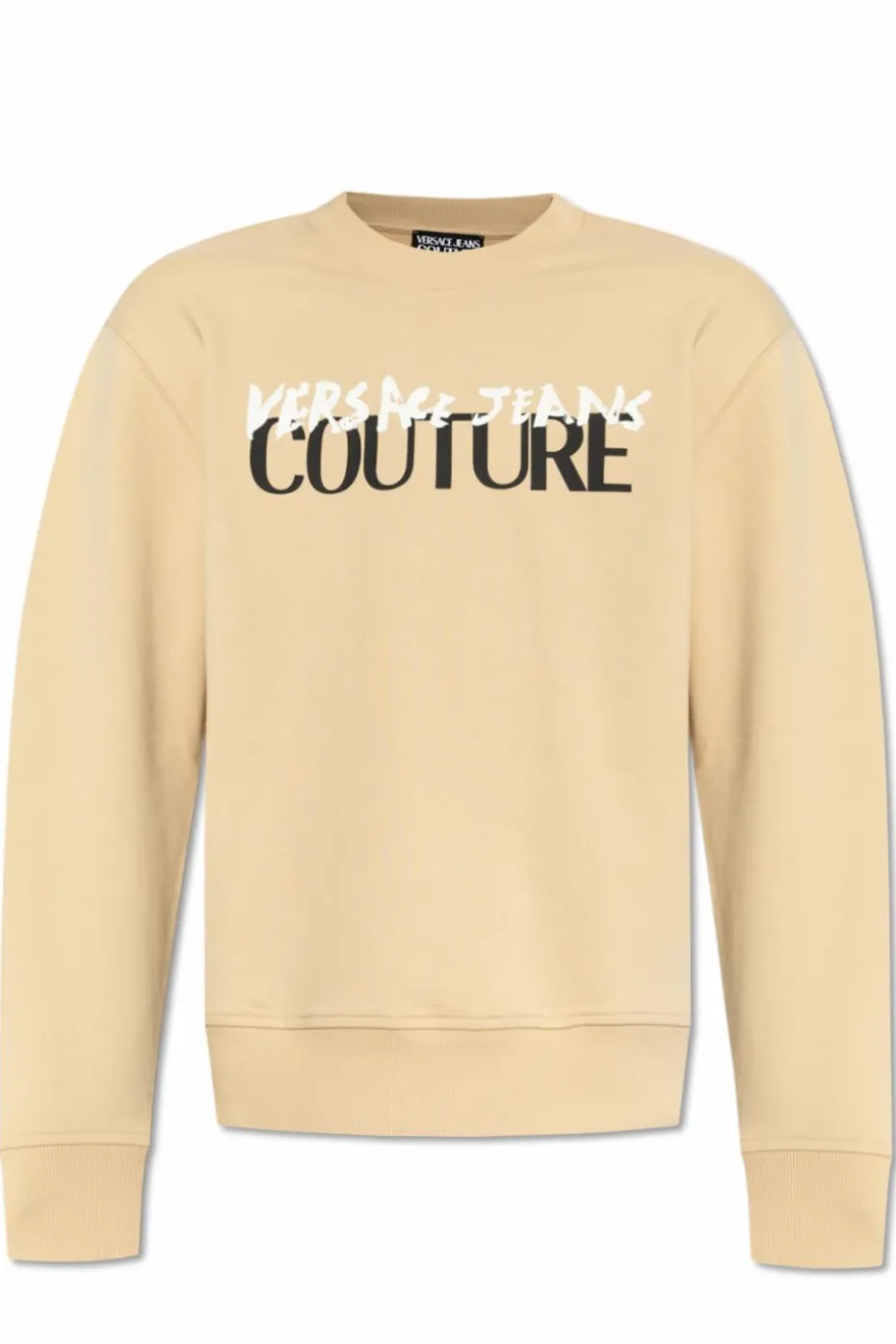 Versace Jeans Couture beżowy Bluza z nadrukowanym logo