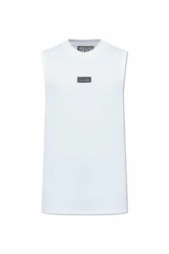 Versace Jeans Couture BIAŁY T-shirt bez rękawów