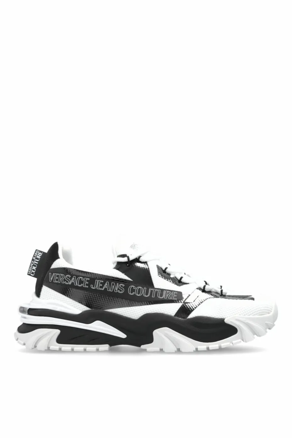 Versace Jeans Couture BIAŁY Buty sportowe z nadrukowanym logo