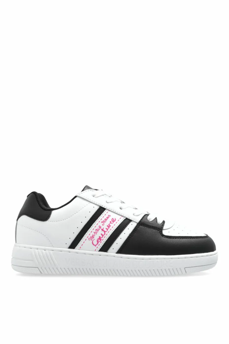 Versace Jeans Couture BIAŁY Buty sportowe z nadrukowanym logo