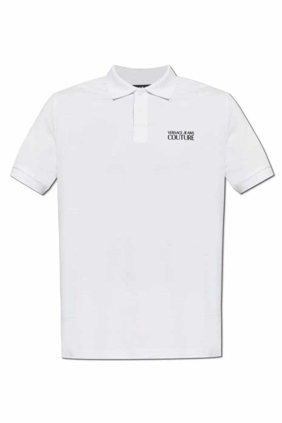 Versace Jeans Couture BIAŁY Polo z nadrukowanym logo
